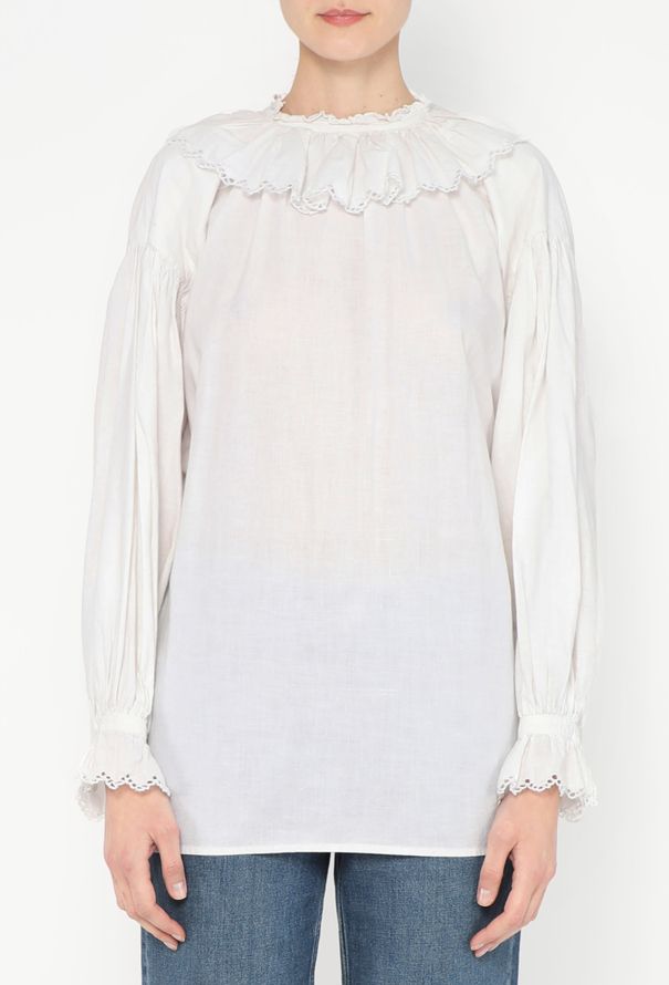 Broderie-Anglaise Cotton Tunic - 1