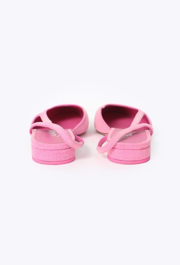 Chanel 2021 Cap-Toe Denim Slingback - 4