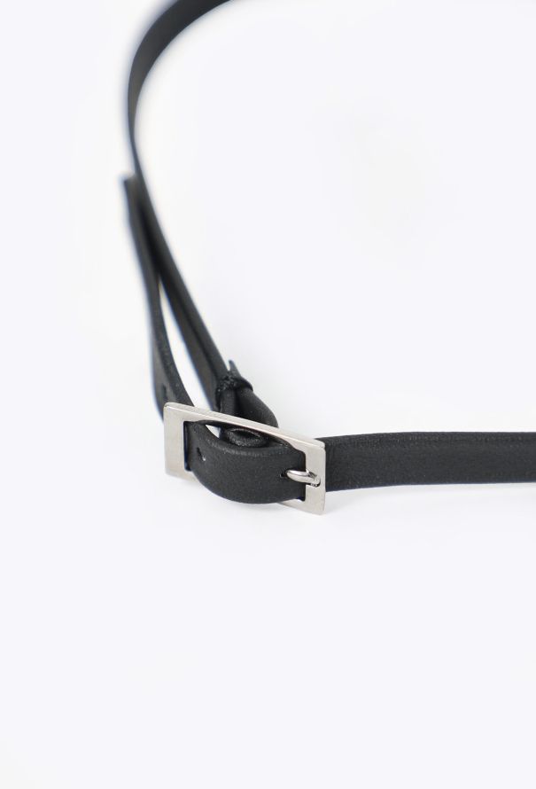 Saint Laurent Leather Bow Choker, S/S 2001 - 5