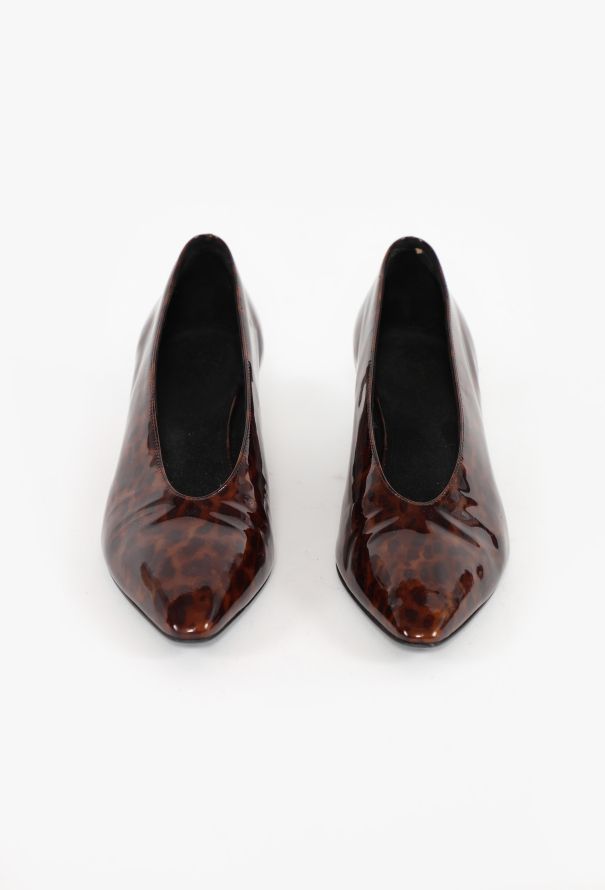 Loro Piana 2023 Patent Calfskin Rebecca Pump - 3