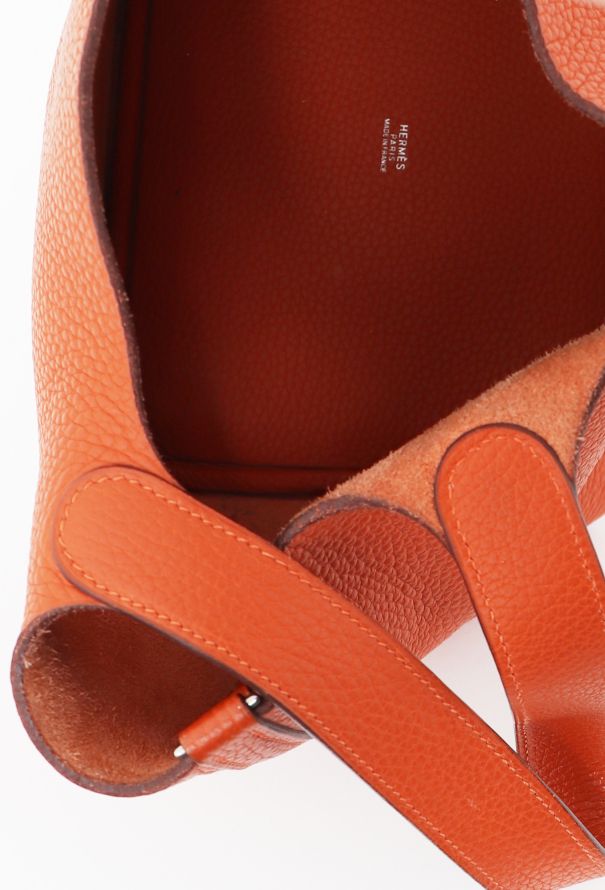 Hermès Orange Clémence Picotin 22 - 12 Hermès Orange Clémence Picotin 22 - 12