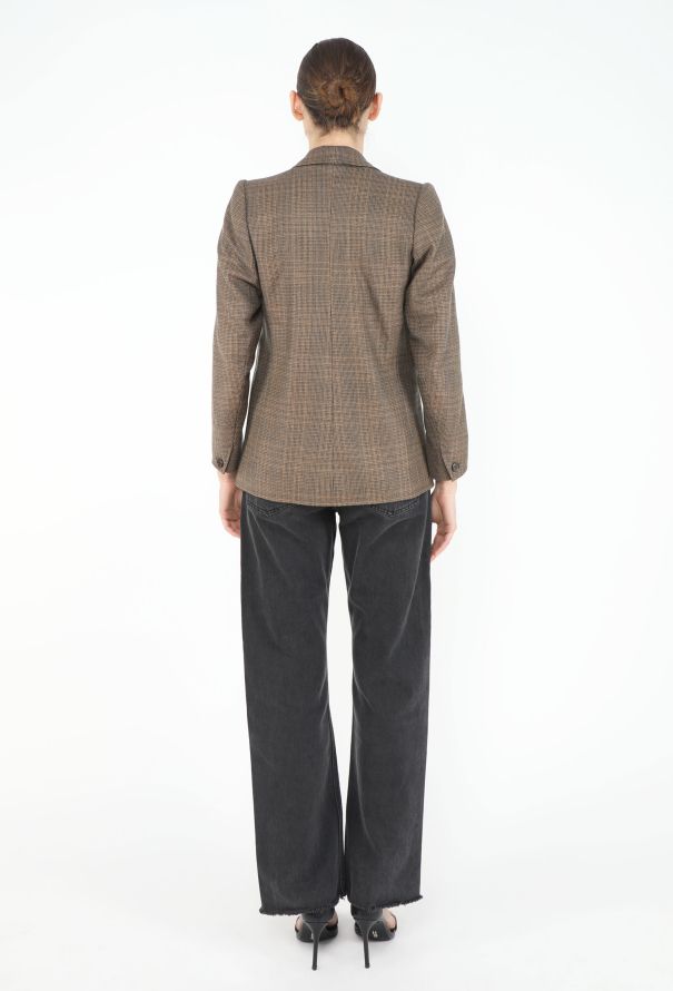 Saint Laurent '70s Tailored Check Blazer - 4