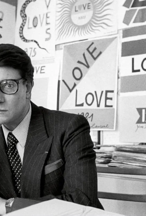 Saint Laurent Rare 1983 Love Poster, in Original Packaging - 5 Saint Laurent Rare 1983 Love Poster, in Original Packaging - 5