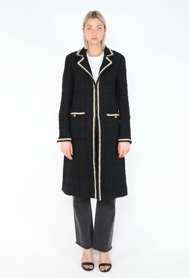 Chanel Pre-Fall 2021 Tweed Lamé Trim Coat - 1