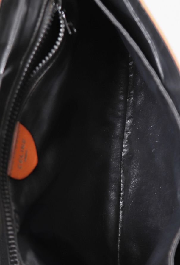 Céline '70s Black Calèche Clutch - 12 Céline '70s Black Calèche Clutch - 12