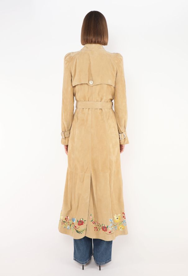 Dior STUNNING S/S 2005 Suede Embroidered Trench - 7 Dior STUNNING S/S 2005 Suede Embroidered Trench - 7