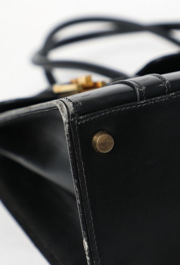 Hermès Vintage 1964 Black Box Drag 30 - 8