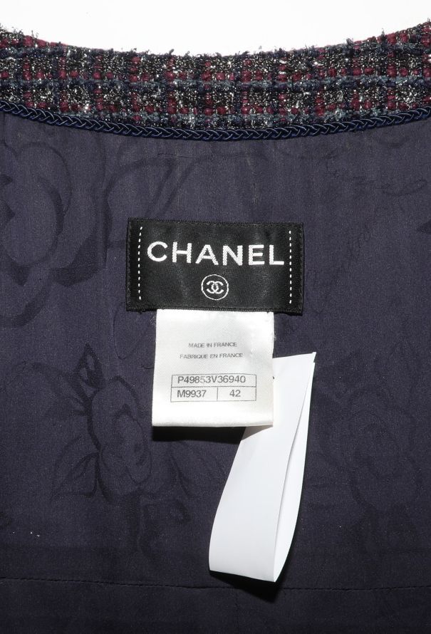 Chanel Fall 2014 'CC' Collarless Tweed Coat - 7