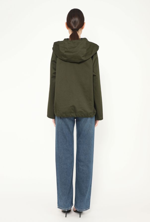 Céline 2017 Khaki Gabardine Parka - 4 Céline 2017 Khaki Gabardine Parka - 4