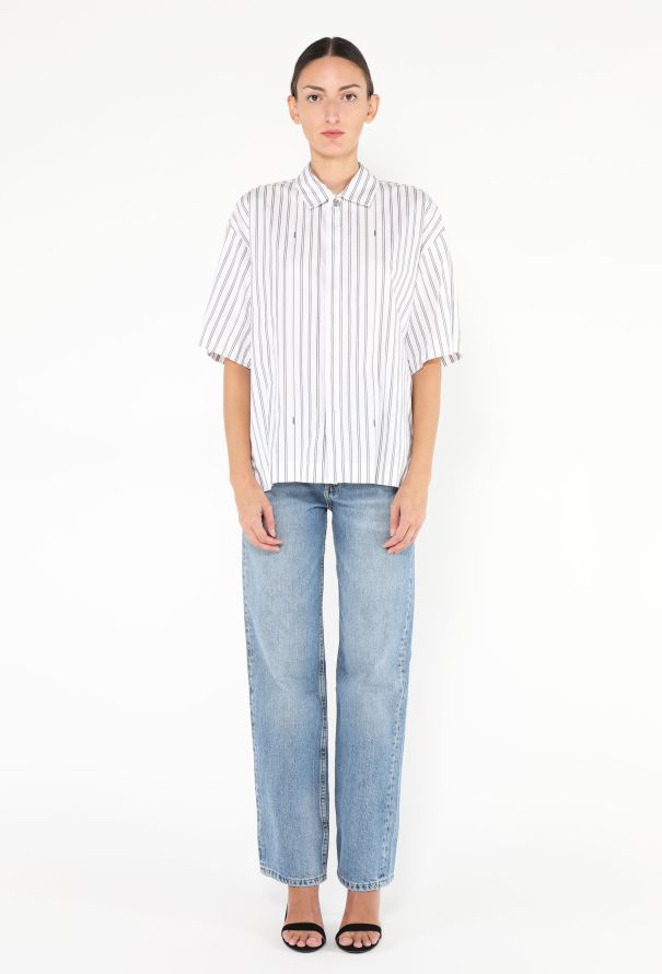 Jacquemus 2024 La Chemise Manches Courte Striped Shirt - 3