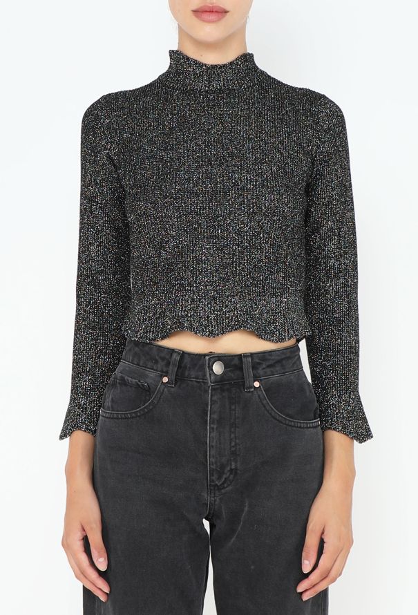 Balenciaga Iridescent High-Neck Top - 2