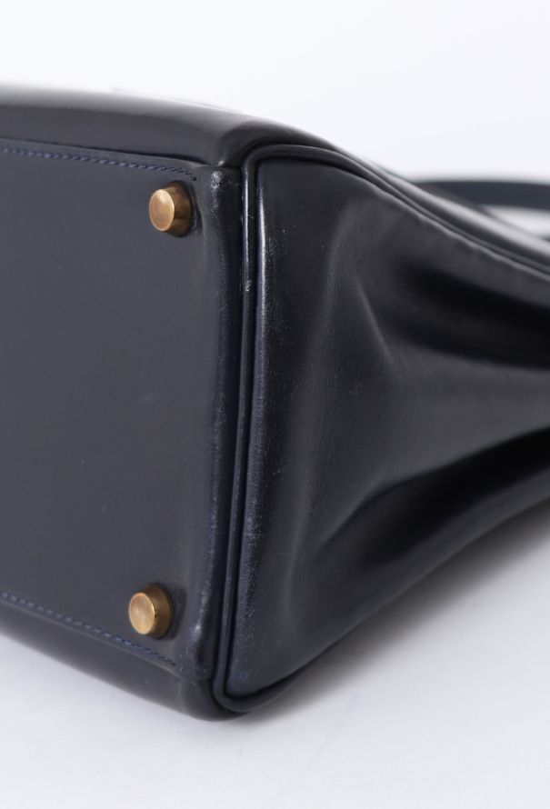 Hermès Kelly 28 Retourné in Navy Box Leather – Late 60s / Early 70s - 9