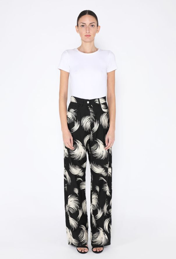 Dries Van Noten S/S 2016 Embroidered Wide Leg Pants - 1