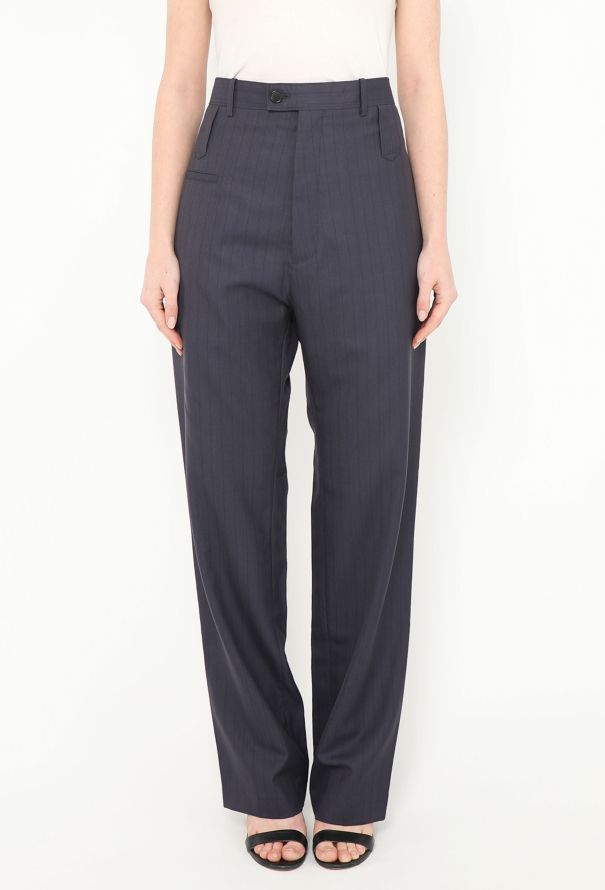 Balenciaga S/S 2018 Tapered Pinstripe Trousers - 3 Balenciaga S/S 2018 Tapered Pinstripe Trousers - 3