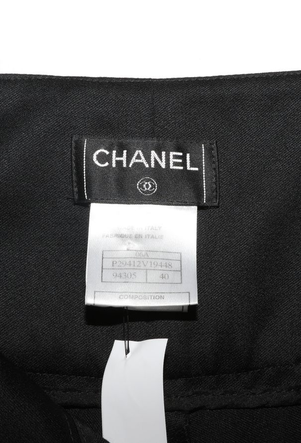 Chanel Cropped 'CC' Palazzo Trousers - 5