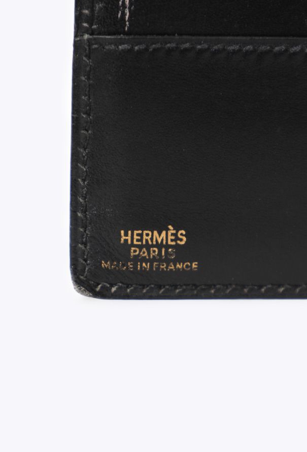 Hermès Vintage Box Leather Wallet - 6