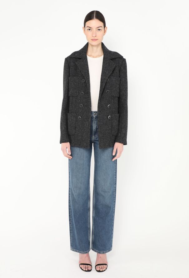 Chanel 2016 Felted 'CC' Pocket Jacket - 2