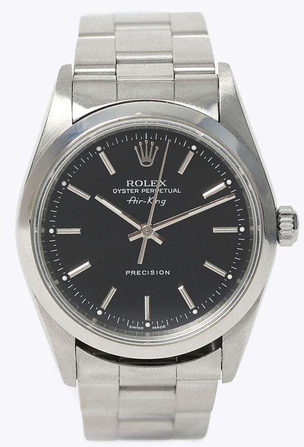 Rolex Air-King Black Dial & Stainless Steel Watch - 3