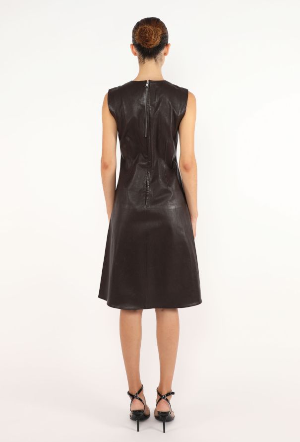 Bottega Veneta Leather Flared Dress, 2020 - 3