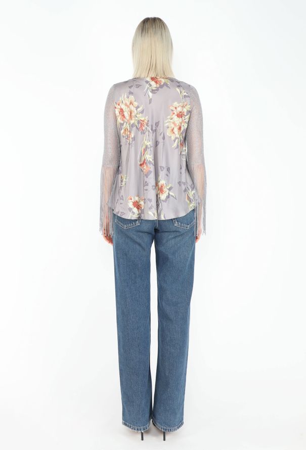 Chloé S/S 2000 Silk Fringe Blouse - 5
