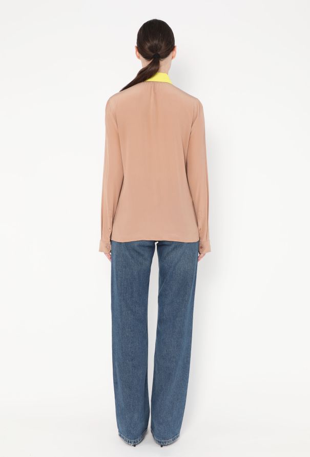 Gucci Resort 2012 Bicolor Silk Blouse - 5 Gucci Resort 2012 Bicolor Silk Blouse - 5