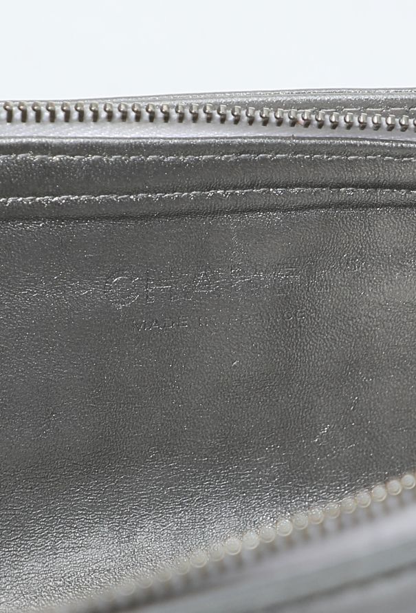 Chanel Metallic Silver Chainlink Clutch - 13