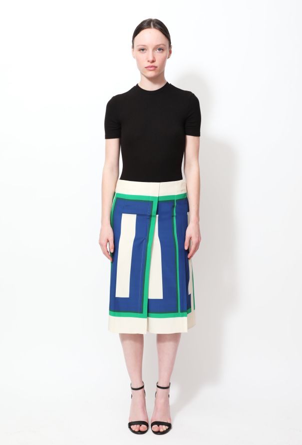 Céline S/S 2011 Geometric Printed Skirt - 3