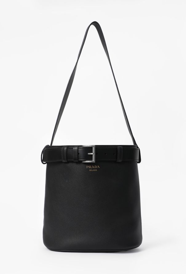 Prada Belted Calfskin Bucket Bag, 2025 - 1