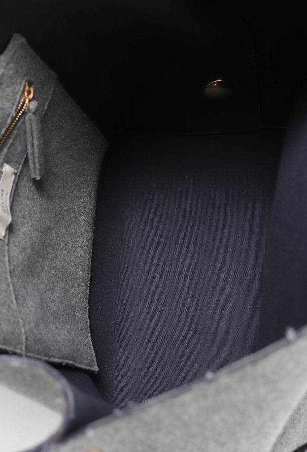 Céline Grey Felt Orb Tote Bag - 12 Céline Grey Felt Orb Tote Bag - 12