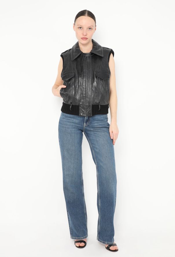 Balenciaga Iconic F/W 2002 Leather Vest - 4 Balenciaga Iconic F/W 2002 Leather Vest - 4
