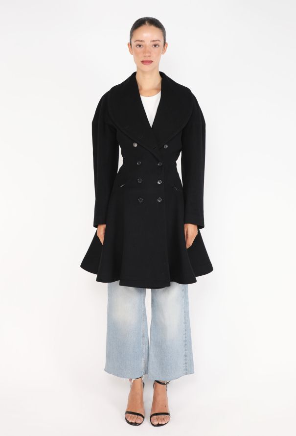 Alaïa Double-Breasted Hourglass Coat, 1986 - 2