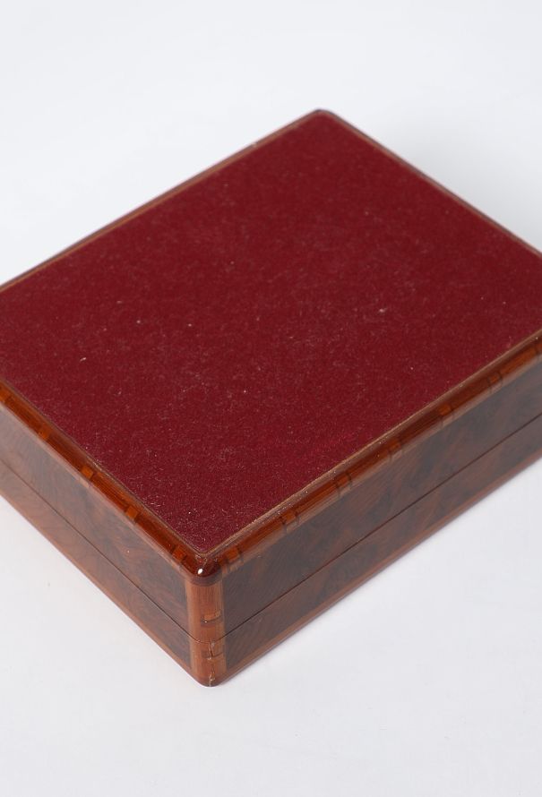 Hermès Vintage Burl Wood Cigarette Box - 7