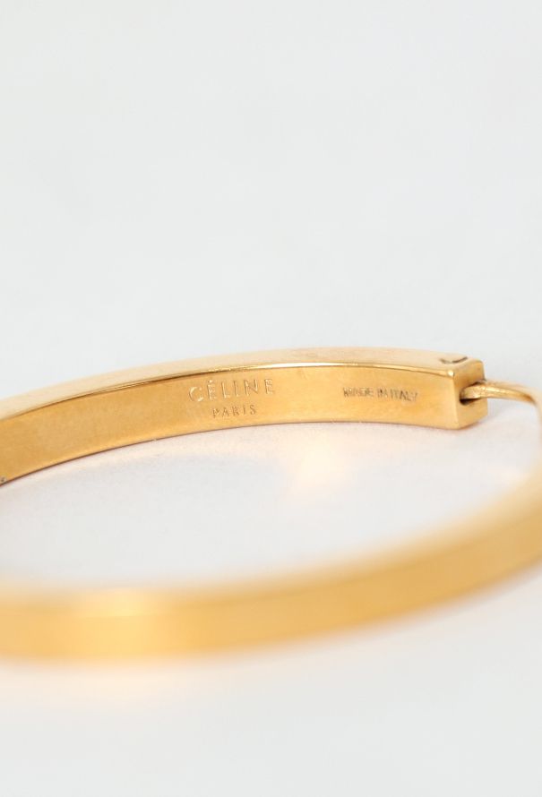 Céline Brass Hoop Earrings - 3