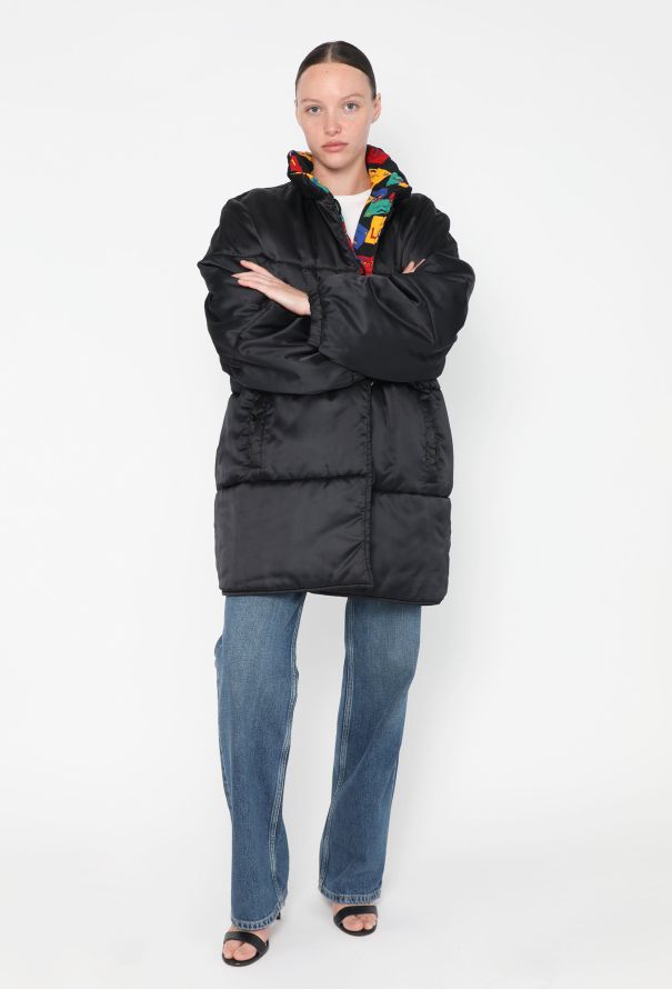 Saint Laurent '90s Reversible Love Card Puffer Coat - 6