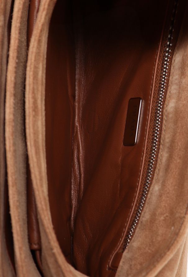 Prada Brown Suede Shoulder Bag - 12