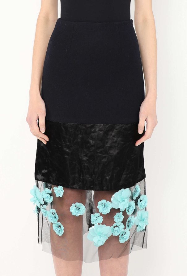 Prada F/W 2022 Tiered Appliqué Skirt - 3