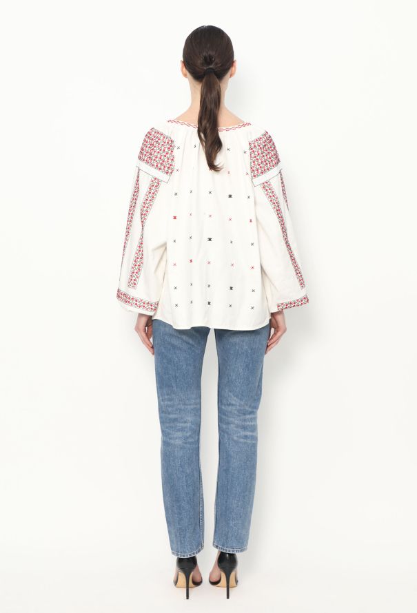 Céline Embroidered Triomphe Tunic - 4