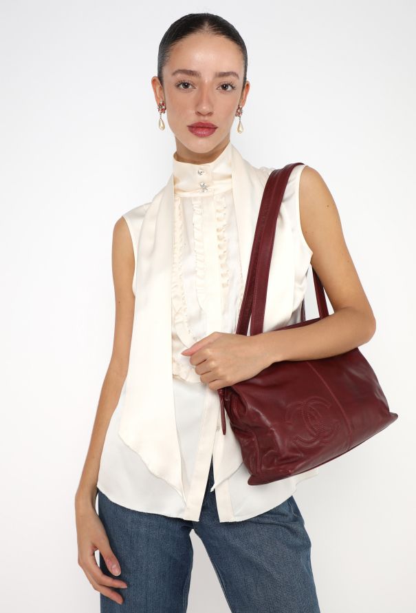 Chanel Vintage CC Shopping Tote Bag - 4