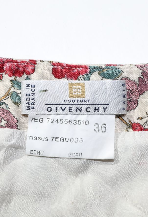 Givenchy S/S 1997 Floral Printed Skirt - 6