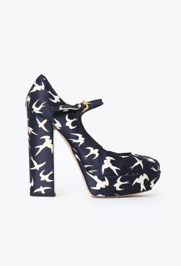 Miu Miu S/S 2010 Sparrow Print Platforms - 1