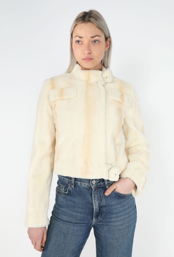 Valentino Early 2000s Belted Mink Fur Jacket - 1