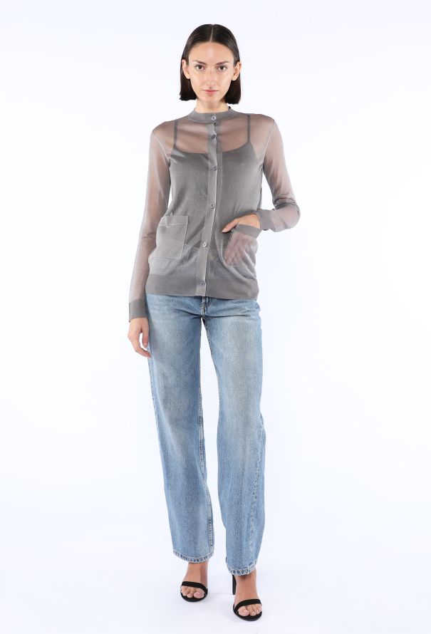 Saint Laurent Silk Knit Cardigan, 2024 - 1