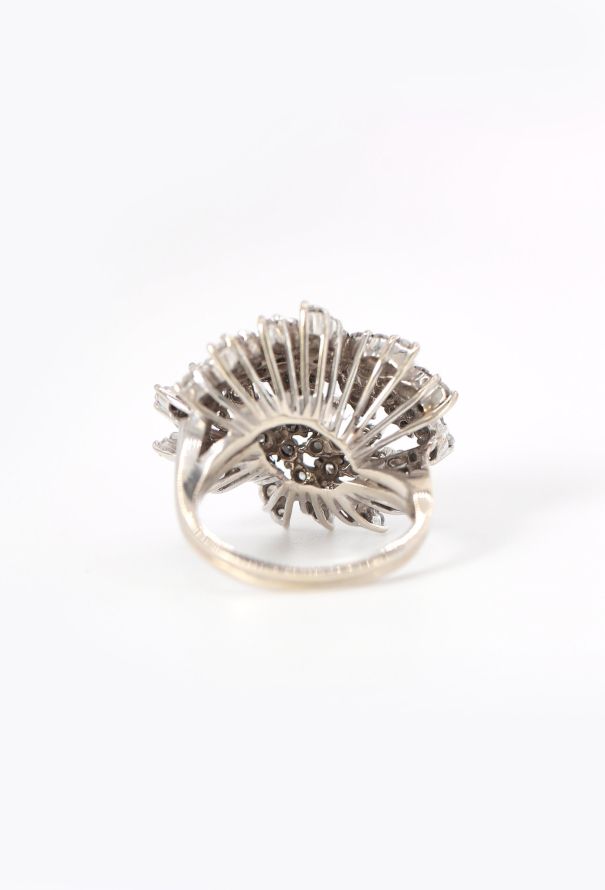 Vintage Fine Jewelry 14k White Gold & 1.9 Carats Diamond Ring - 5 Vintage Fine Jewelry 14k White Gold & 1.9 Carats Diamond Ring - 5