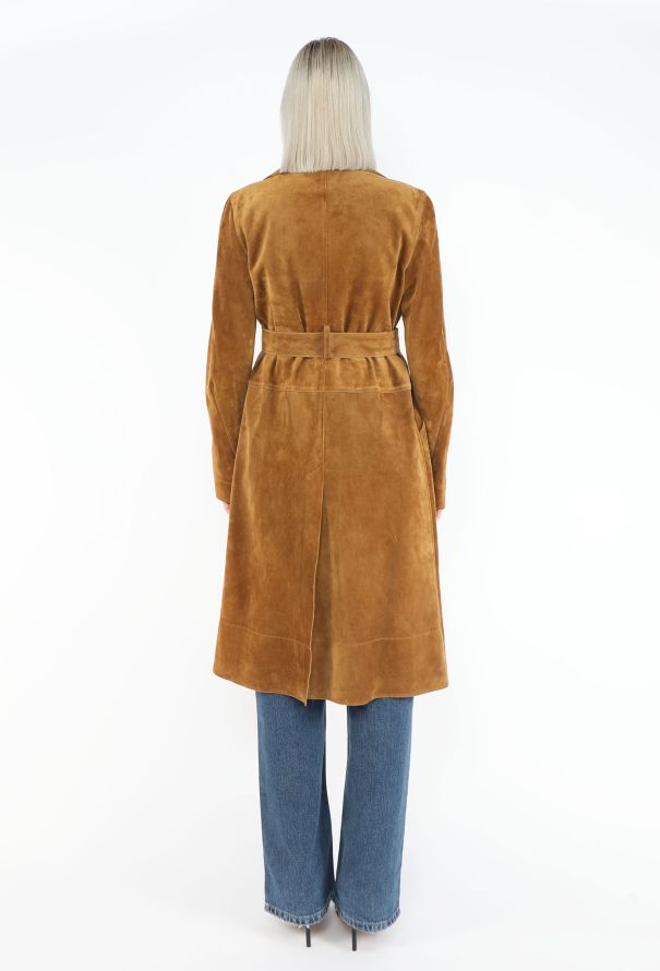 Céline 2014 Suede Belted Trench - 5