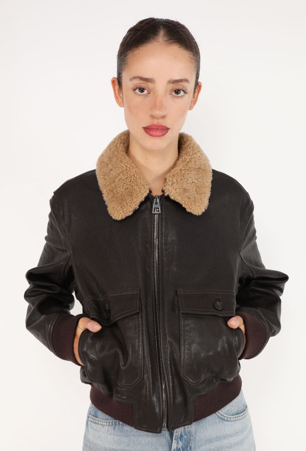 Dior Painted Leather Aviator Jacket, Pre-Fall 2024 - 9