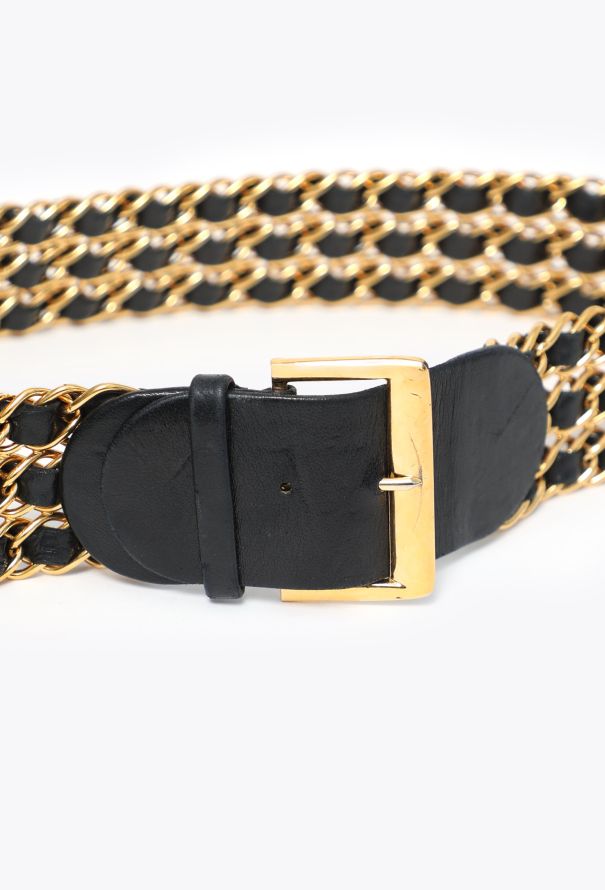 Chanel F/W 1989 Interwoven Chainlink Belt - 6