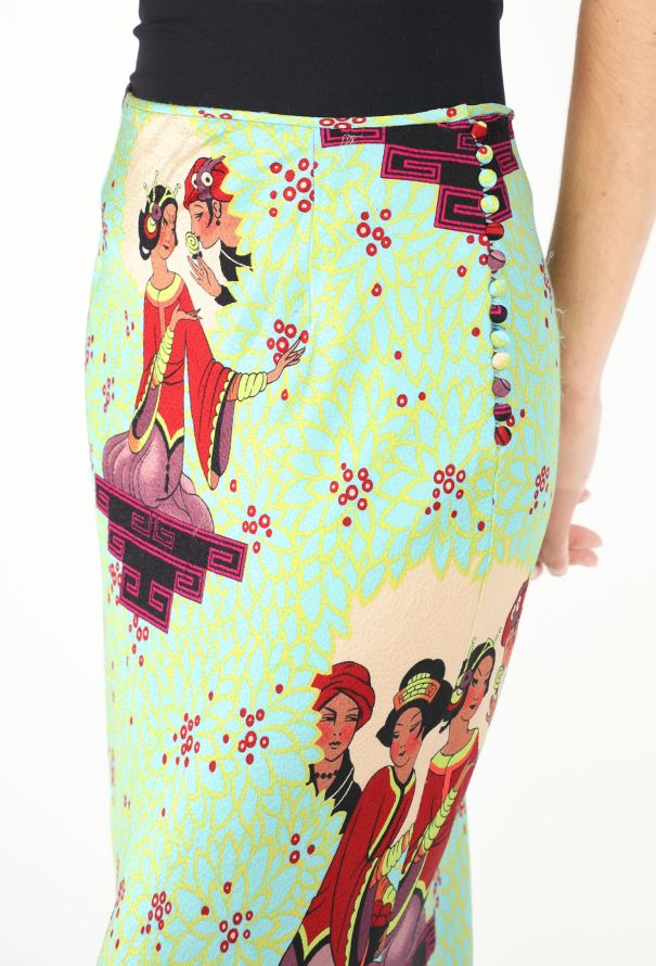 Dior Jacquard Bias Silk Skirt, 2002 - 4