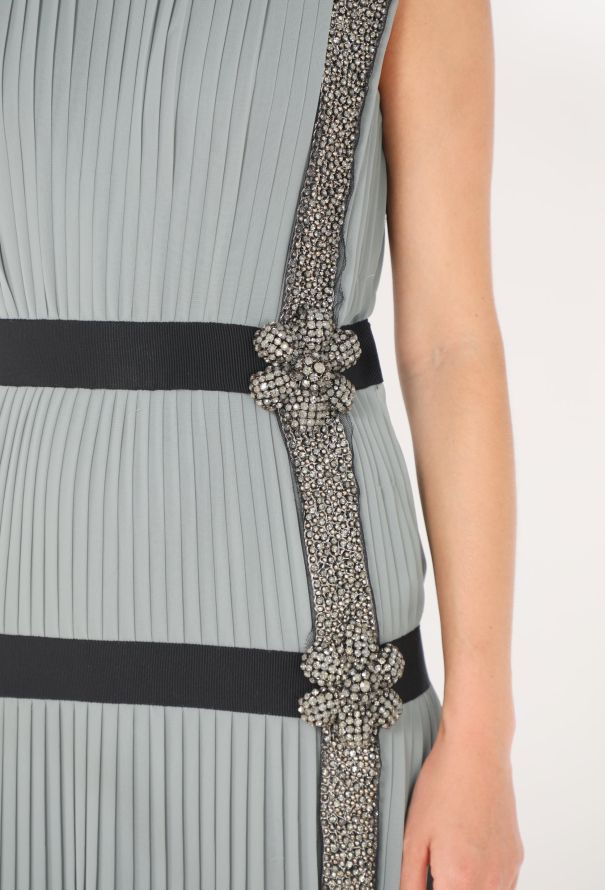 Alberta Ferretti Pleated Strass Gown - 4 Alberta Ferretti Pleated Strass Gown - 4