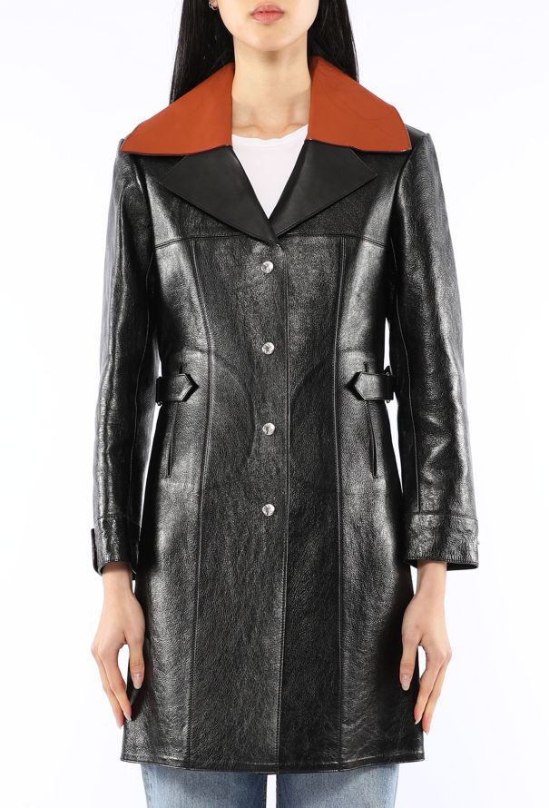 Louis Vuitton Leather Trench Coat, F/W 2014 - 6