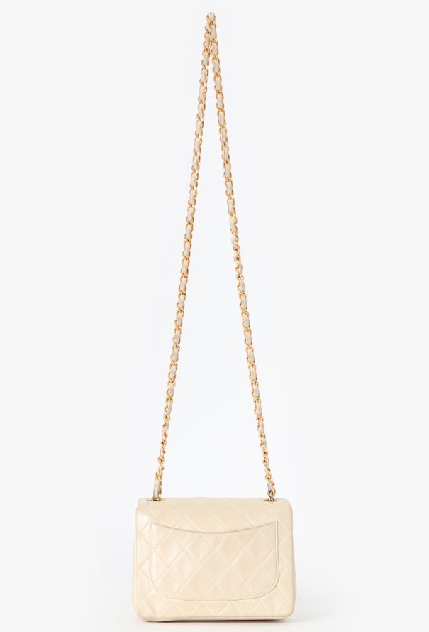 Chanel White Mini Square Timeless Bag - 3